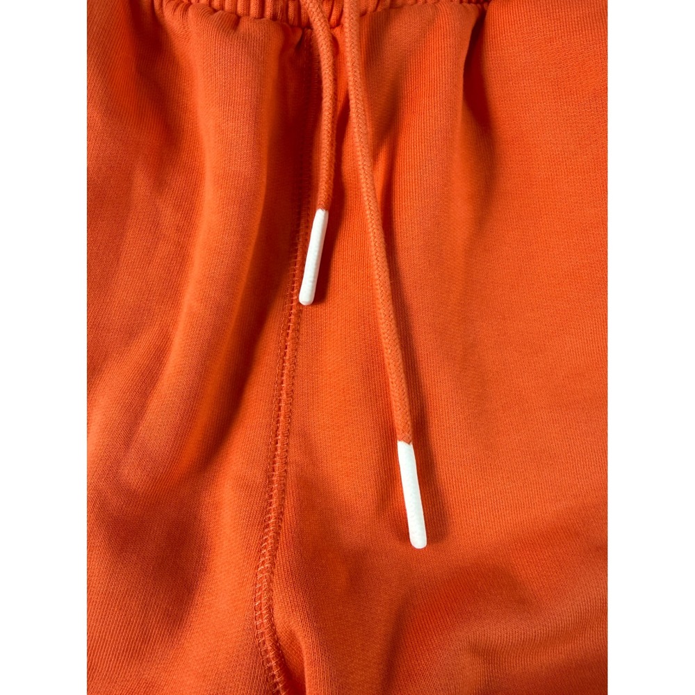 Marvel Spider-Man Graphic Sweat Shorts XL Orange Fleece Drawstring - Picture 9 of 10